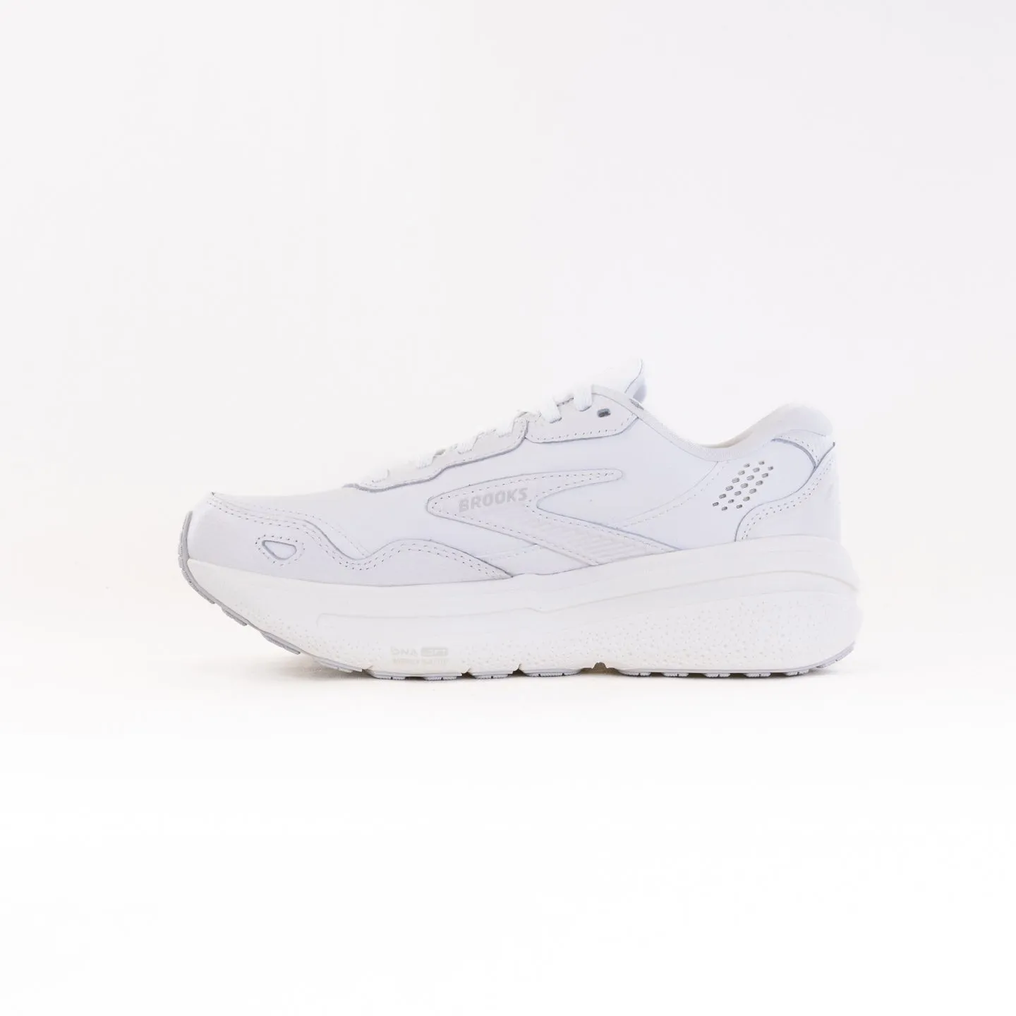 Brooks Ghost Max Leather (Women's) - White/White