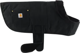 Carhartt Firm Duck Insulated Dog Chore Coat, Durable Weather Resistant Jacket for Cold and Windy Conditions, PFAS Free (Black), Small