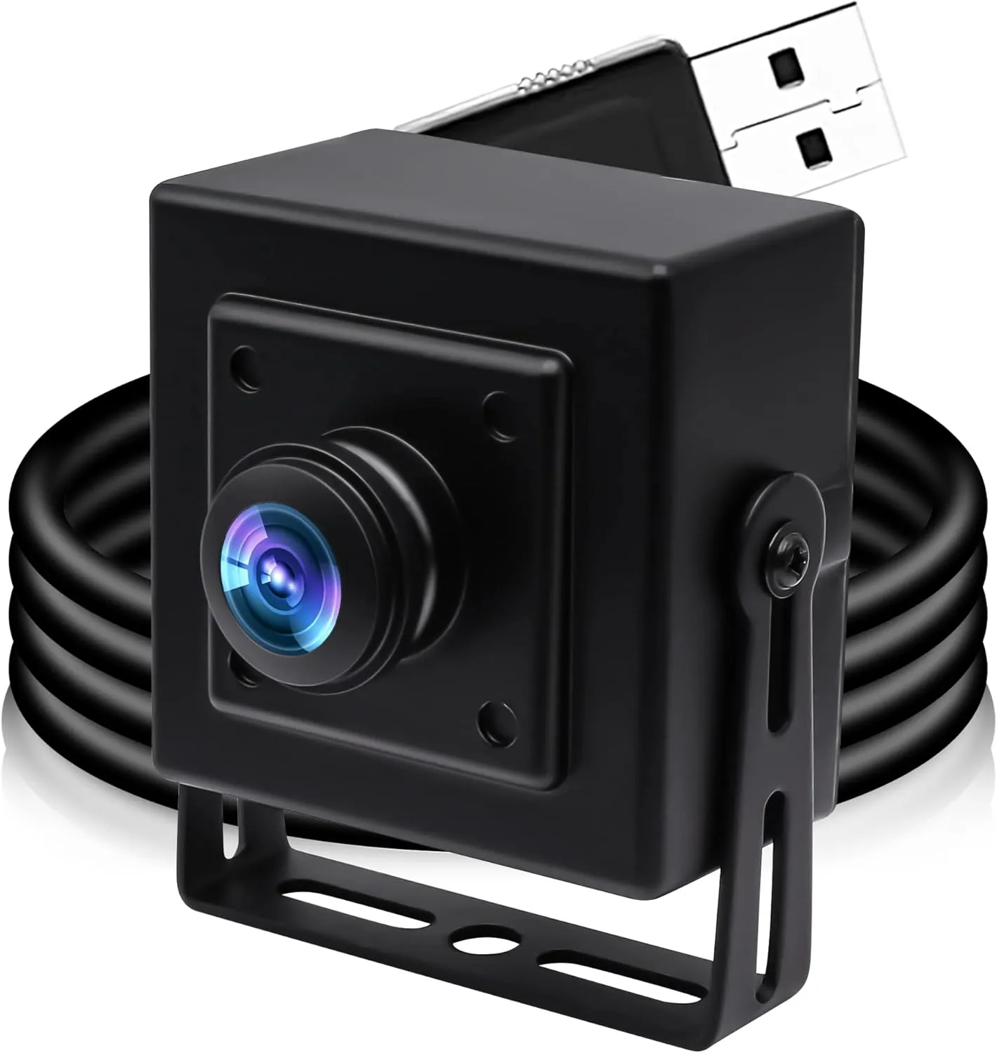 ELP Sony IMX323 Sensor Mini Wide Angle USB Camera with 180degree Fisheye Lens HD 1080P 0.01Lux Low Light PC Camera UVC H.264 USB2.0 Embedded Webcam for Computer, Laptop,Raspberry Pi