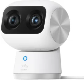 eufy Security Indoor Cam S350, Dual Cameras, 4K UHD Security Camera with 8 Zoom, 360 Camera, Baby Monitor, Pet Camera, Human/Pet Detection, AI Tracking, 2.4G/5G Wi-Fi, Plug in