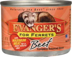 Evanger's Maximum Beef for Ferrets, 12 x 6 oz cans