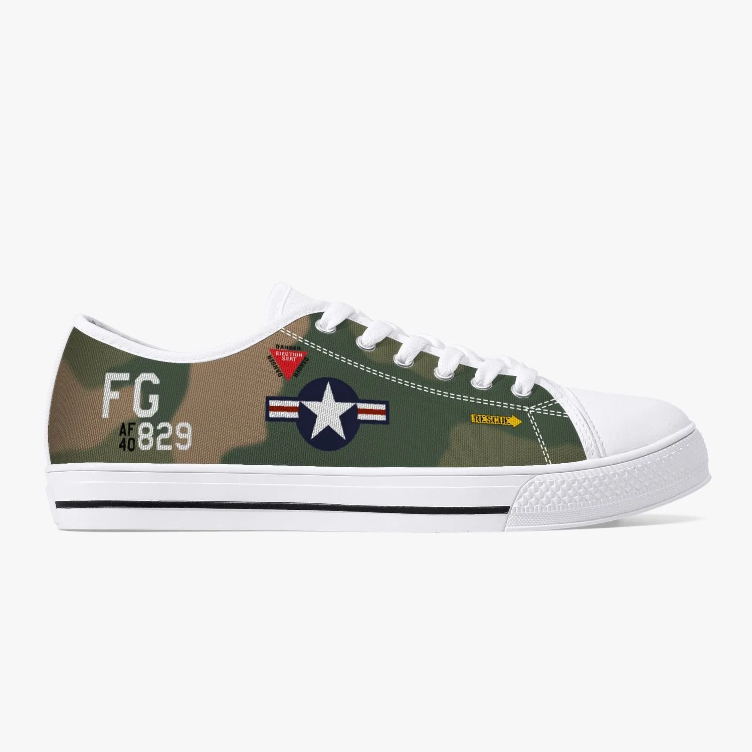 F-4 Phantom "SCAT XXVII" Low Top Canvas Shoes