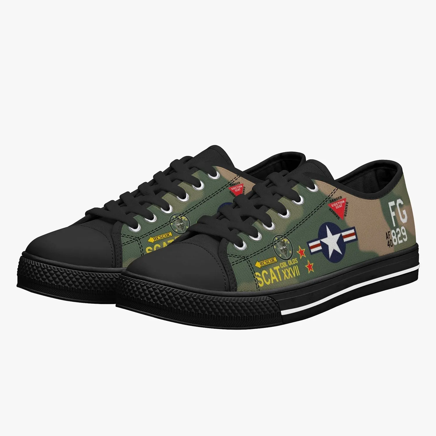 F-4 Phantom "SCAT XXVII" Low Top Canvas Shoes