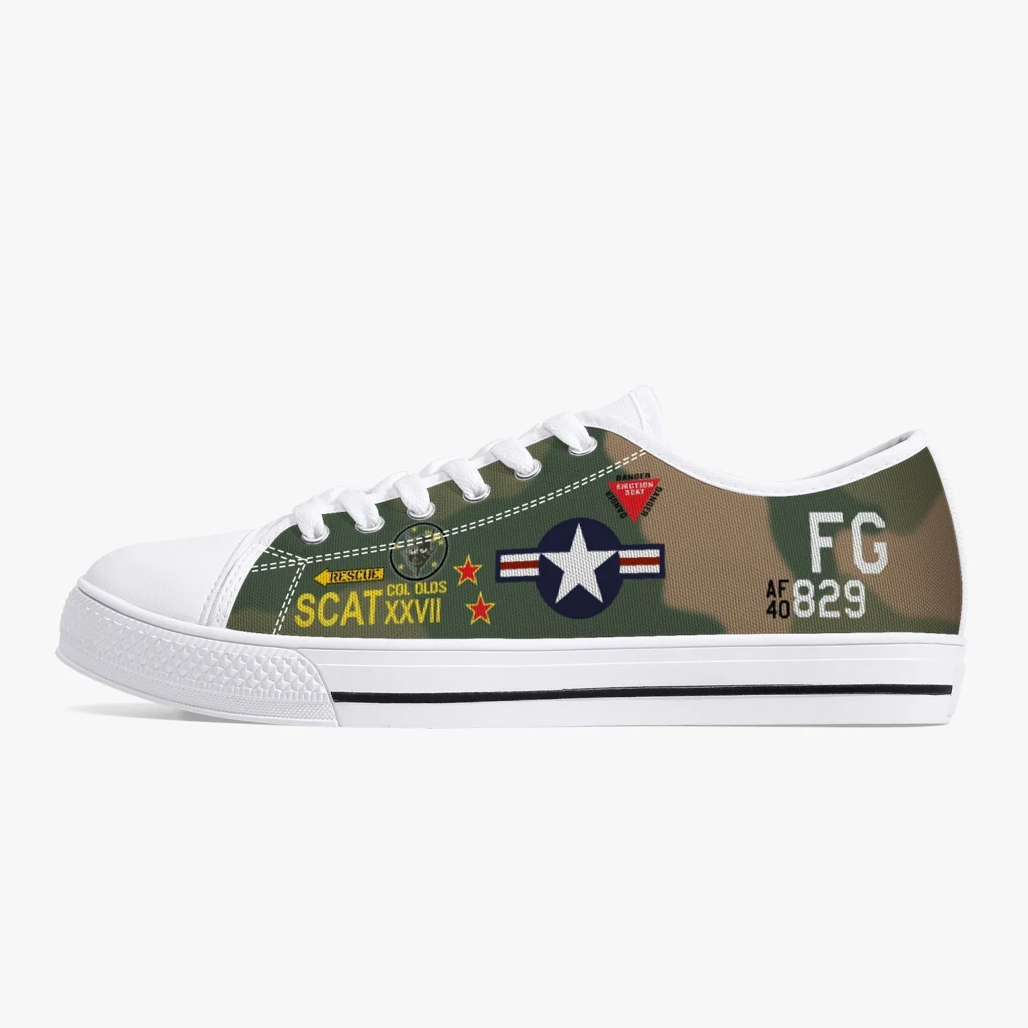 F-4 Phantom "SCAT XXVII" Low Top Canvas Shoes