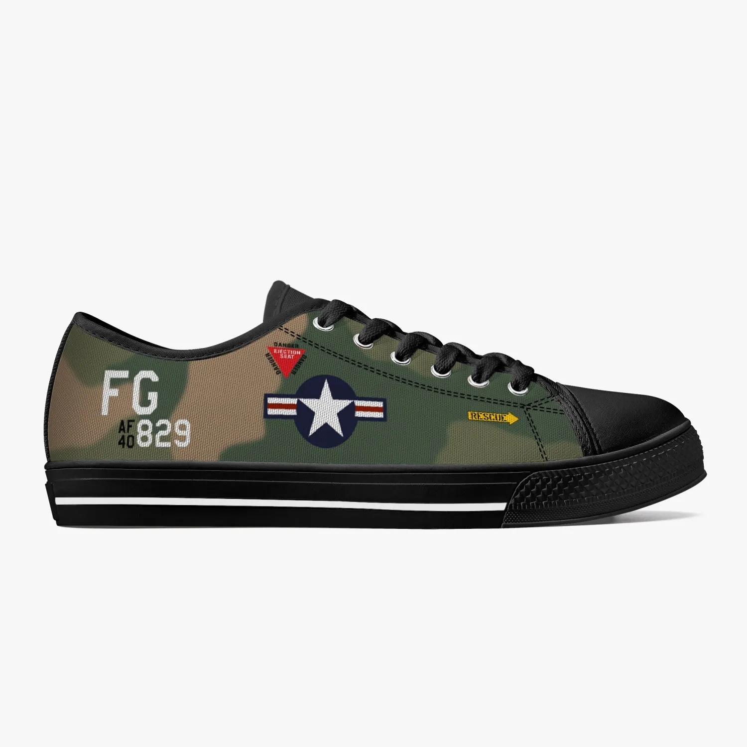 F-4 Phantom "SCAT XXVII" Low Top Canvas Shoes