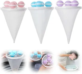 Floating Hair Filtering Mesh Removal, 2025 Washing Lint Catcher for Washing Machine, Reusable Hair Catcher for Laundry, Pet Hair Remover Hair Filter Cleaning Mesh Bag for Washing Machine (Mixed3)