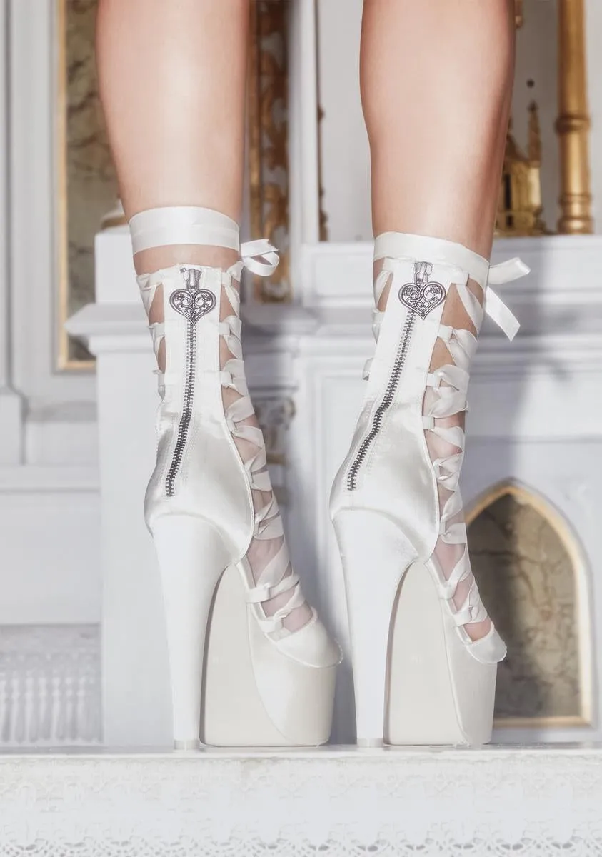 Forever Bound Lace-Up Heels