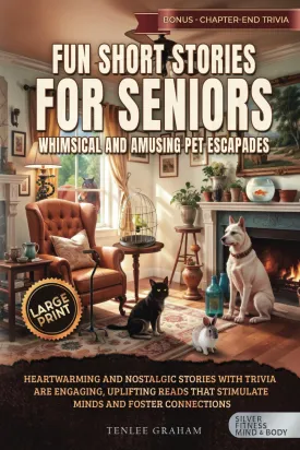 Fun Short Stories for Seniors Whimsical and Amusing Pet Escapades: Heartwarming and Nostalgic Stories with Memory Prompts are Engaging, Uplifting ... Connections (Silver Fitness: For Your Mind) Paperback  Large Print, September 30, 2024