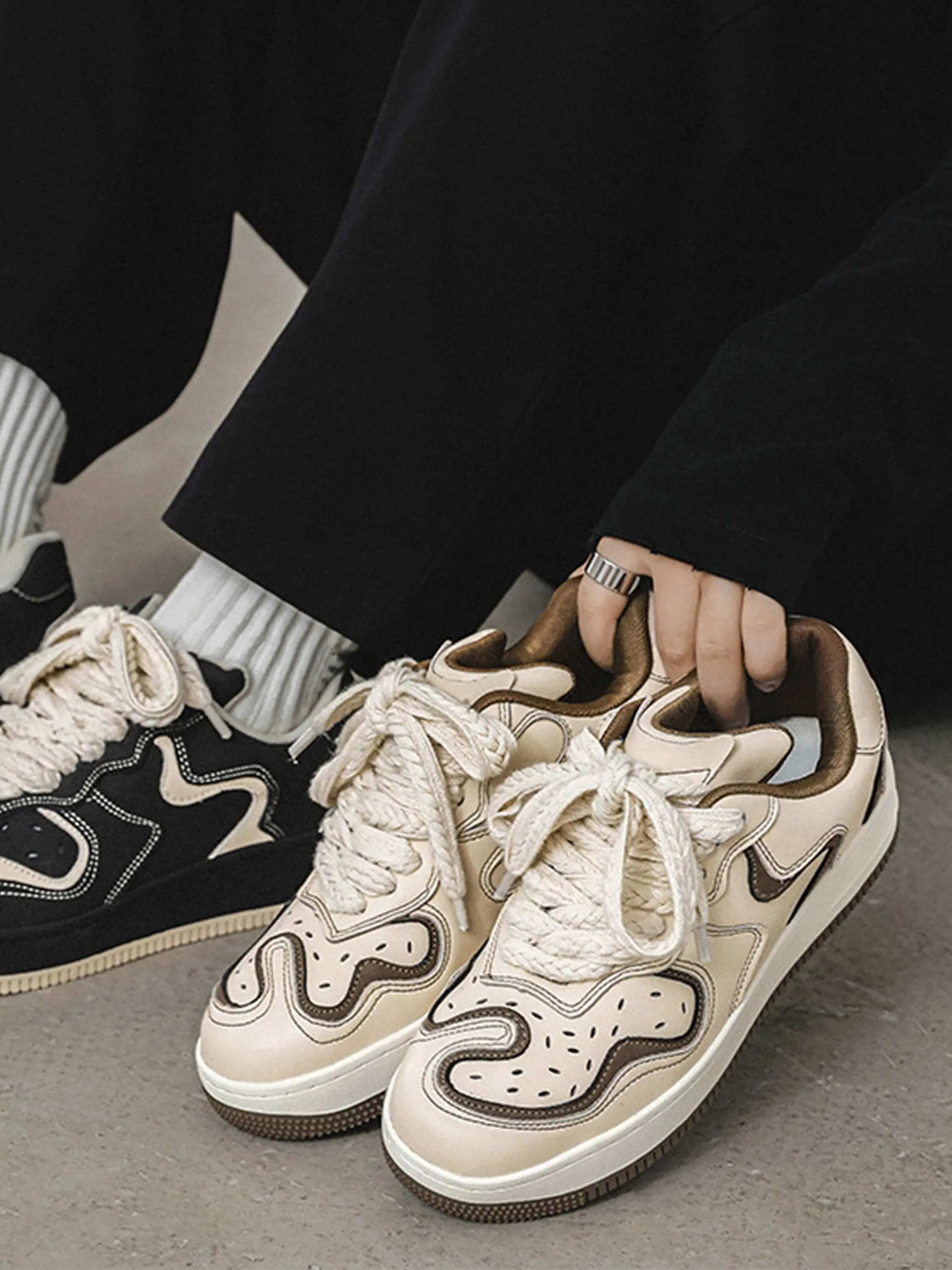 High Street Skateboard Couple Shoes
