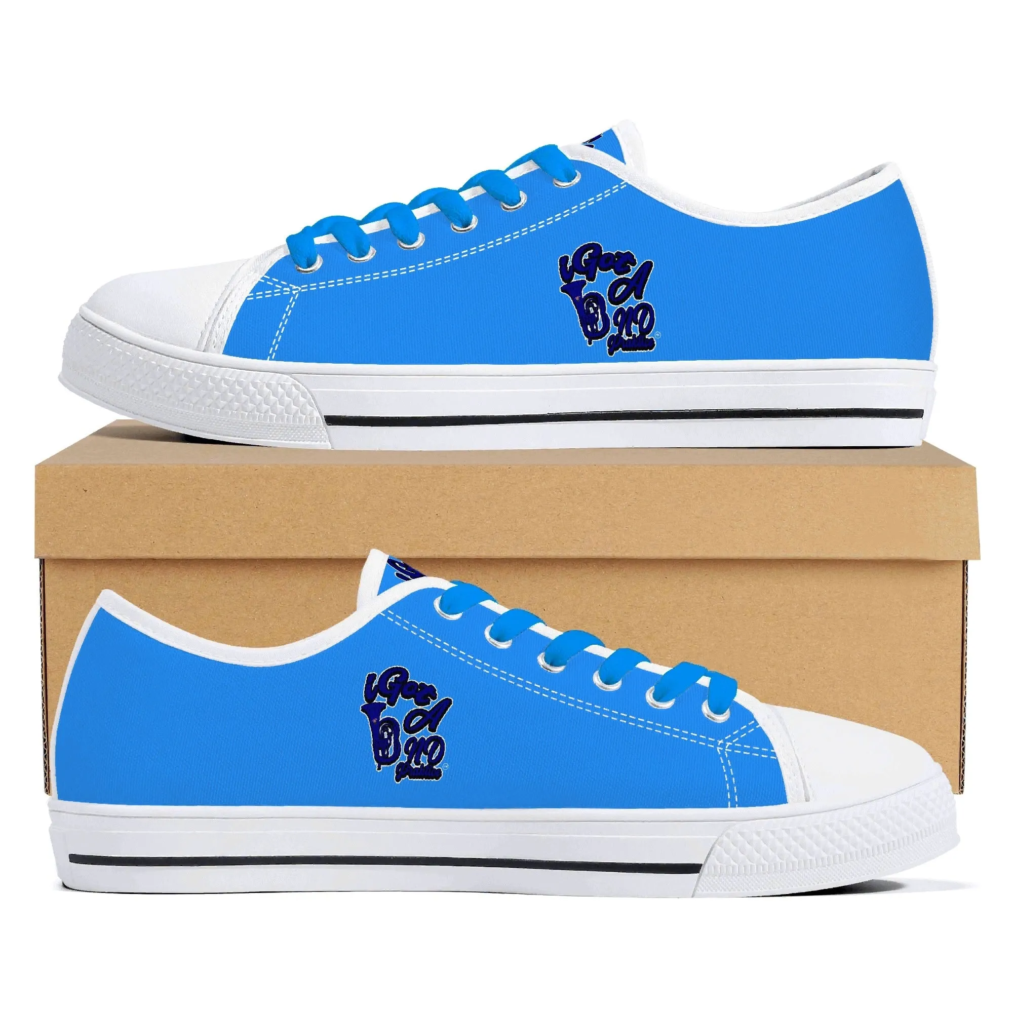 iGot Band Praktice Mens Low Top Canvas Shoes - Customized Tongue