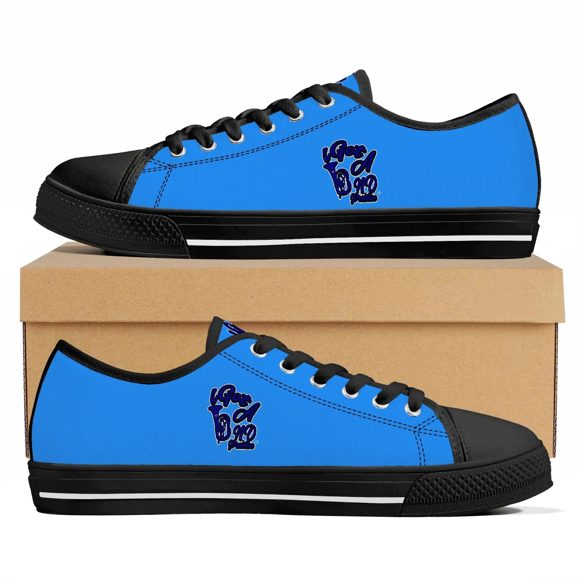 iGot Band Praktice Mens Low Top Canvas Shoes - Customized Tongue