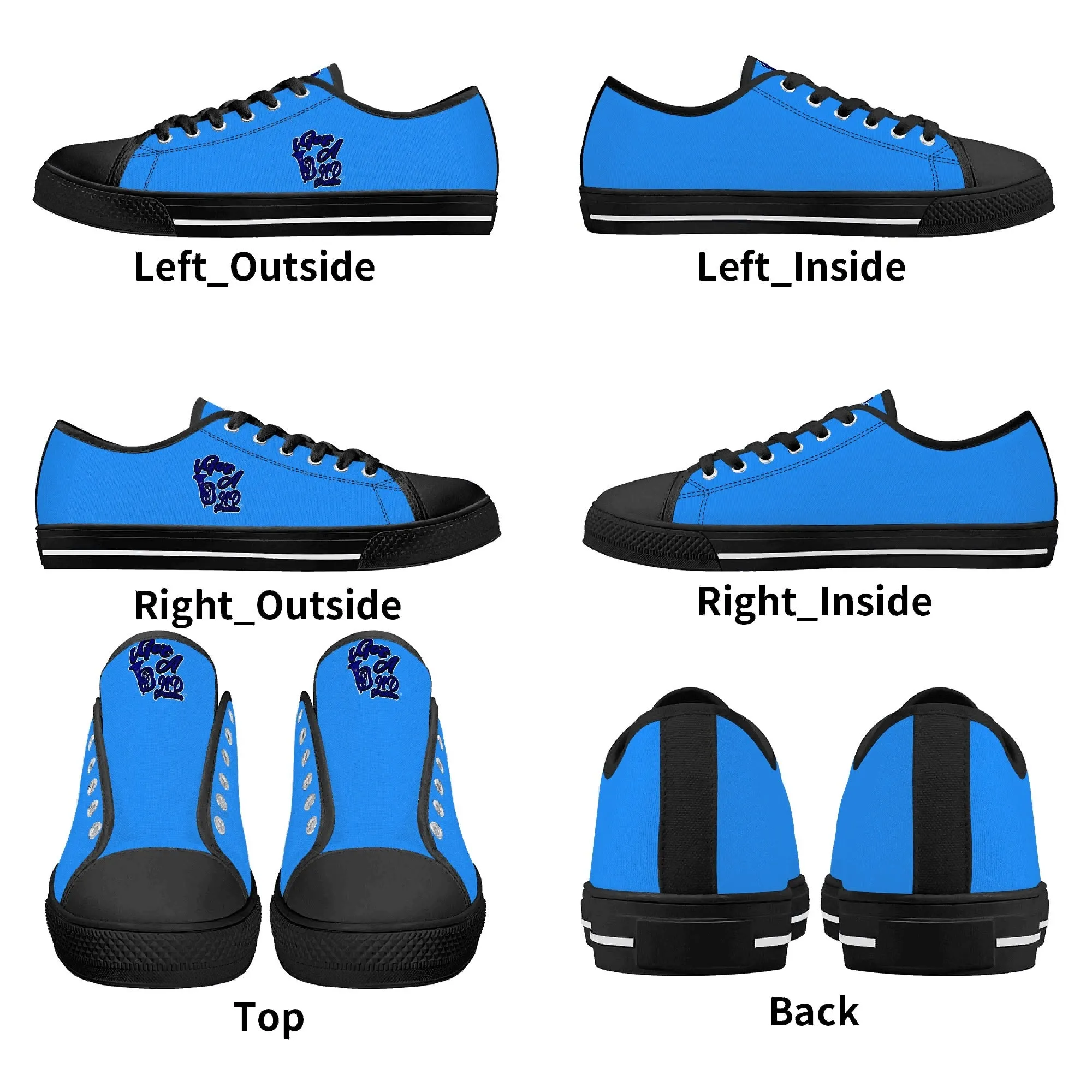 iGot Band Praktice Mens Low Top Canvas Shoes - Customized Tongue