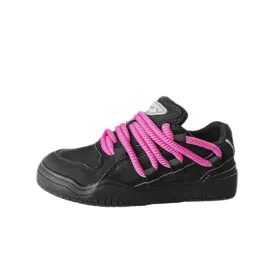 Lighting Skateboard Platform Thick Lace Sneakers