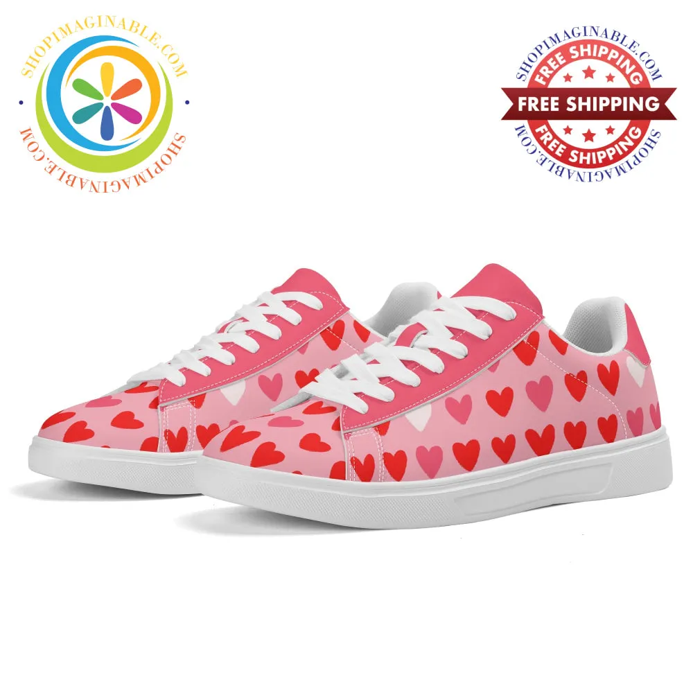 Love My Hearts Skateboard Shoes