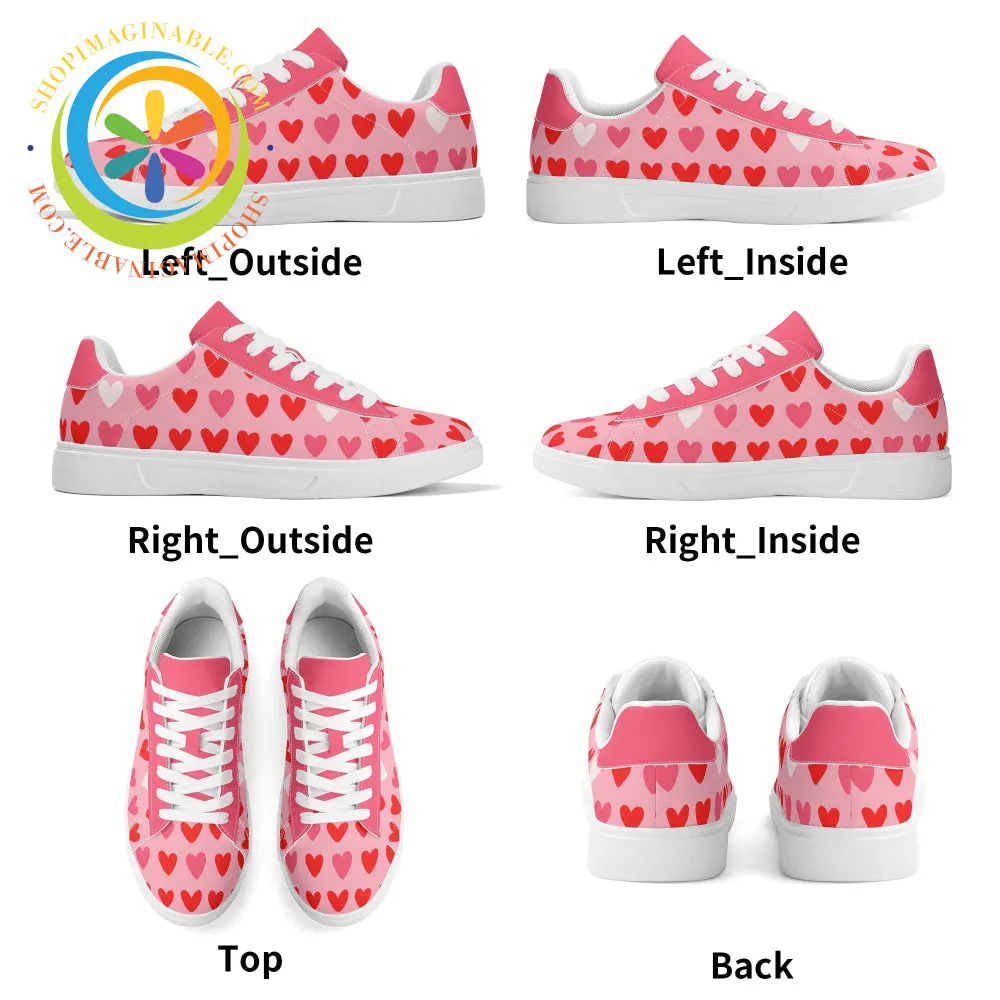 Love My Hearts Skateboard Shoes
