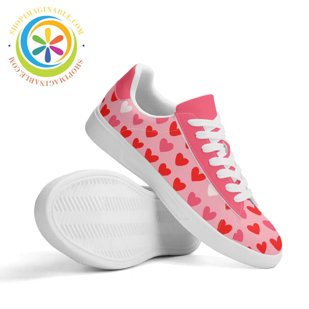 Love My Hearts Skateboard Shoes