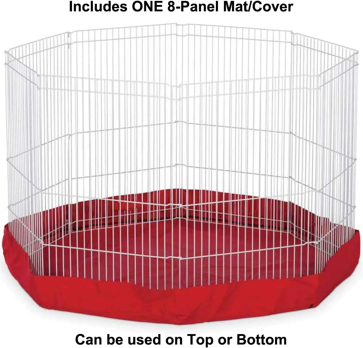 Marshall Pet Products SMR00261 Small Animal Fabric 8-Panel Play Pen Mat Cover, Colors Vary