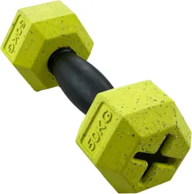 Max Fusion Made with Nike Grind, Arlee Dumbbell Dog Toy, Yellow Dog Toys for Large Dogs, Durable & Natural Rubber Chew Toy for Play, Fetch, Tug & Chewing, Extra Large, 1 Count