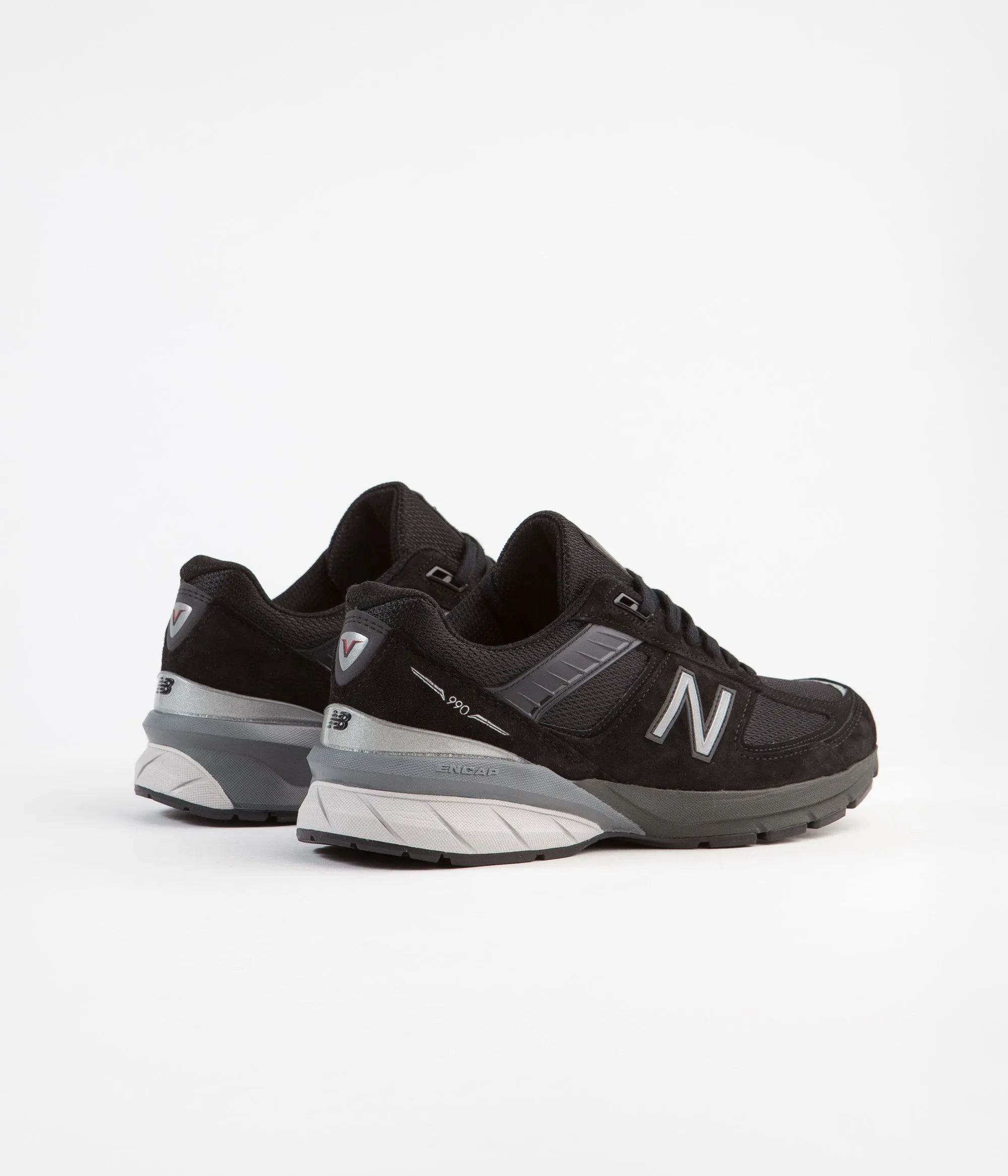 New Balance 990 v5 Made In US Shoes - Black / Silver