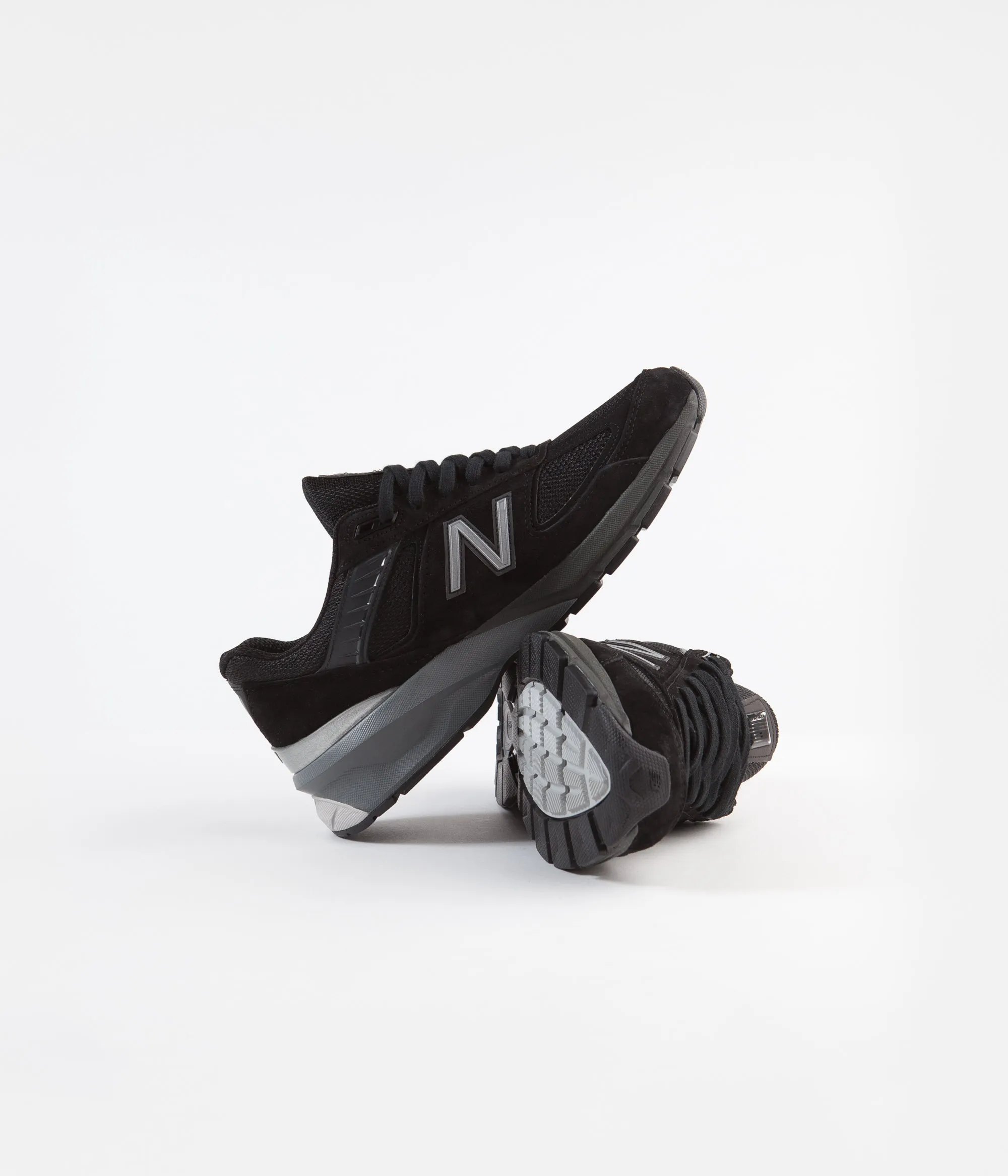 New Balance 990 v5 Made In US Shoes - Black / Silver