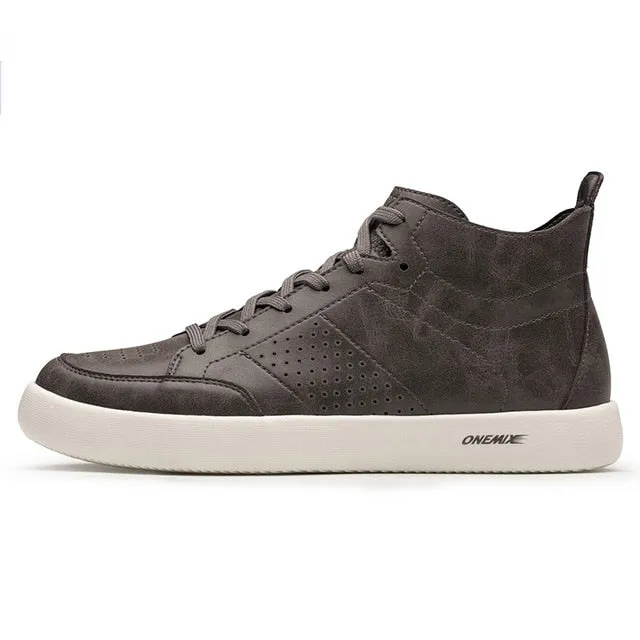 New Casual Oxfords Leather Men Skateboard Shoes