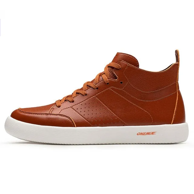 New Casual Oxfords Leather Men Skateboard Shoes