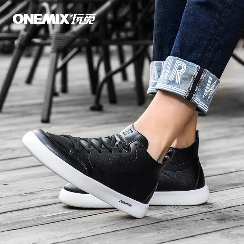 New Casual Oxfords Leather Men Skateboard Shoes