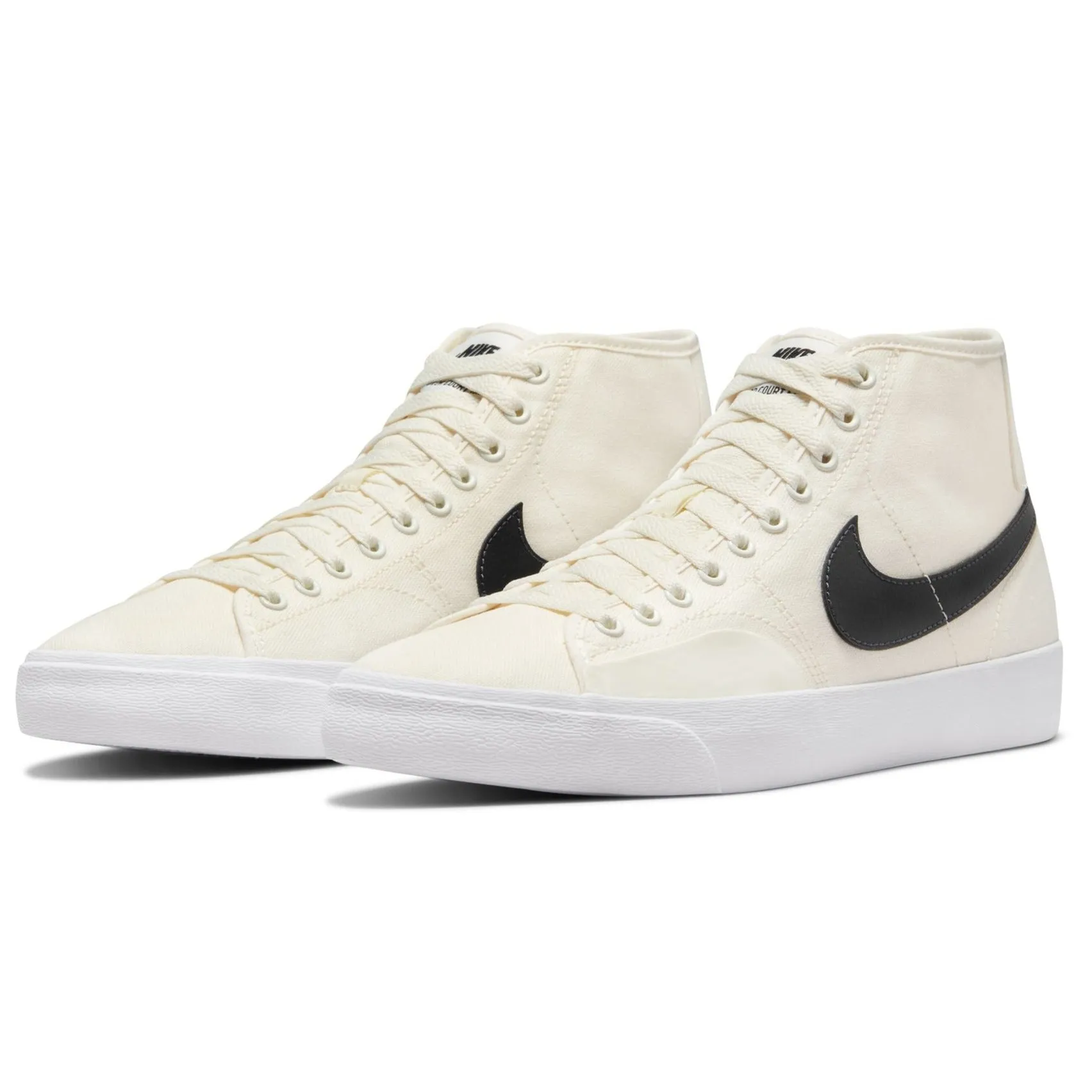 Nike SB Blazer Court Mid Skateboard Shoe - Sail/Anthracite-Sail-White