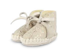 Pina Exclusive | Cream Metallic Suede
