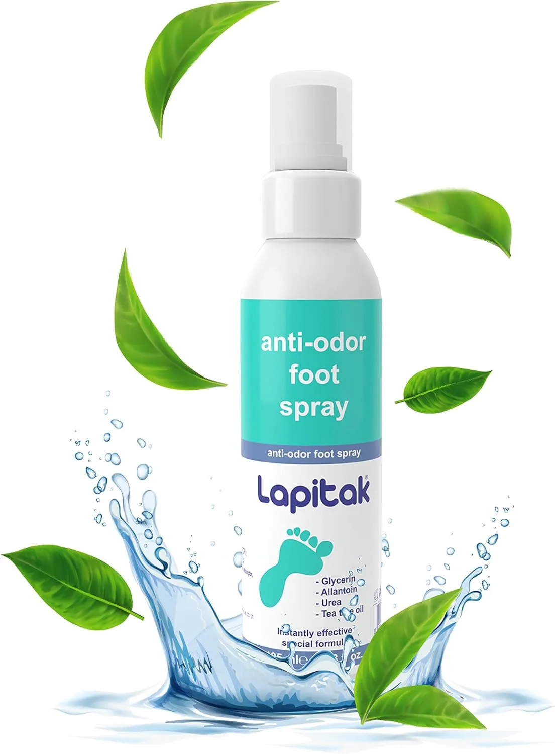 Shoe Deodorizer & Shoe Spray For Smelly Shoes & Shoe Protector Sprey, Foot Odor Eliminator, Talco Para Los Pies Mal Olor Y Sudor Tee Tree Oil