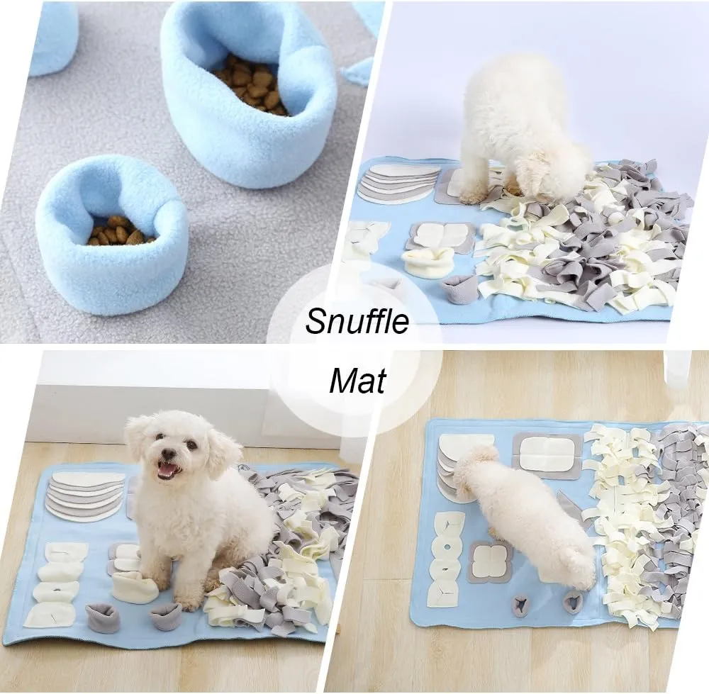 Snuffle Mat for Dogs, M Size 23.6" x 39.4" for Small/Medium Breed Dogs, Non-Slip&Durable&Machine Washable Interactive Sniff mat for Pets, Encourage Pets Natural Foraging Skills.