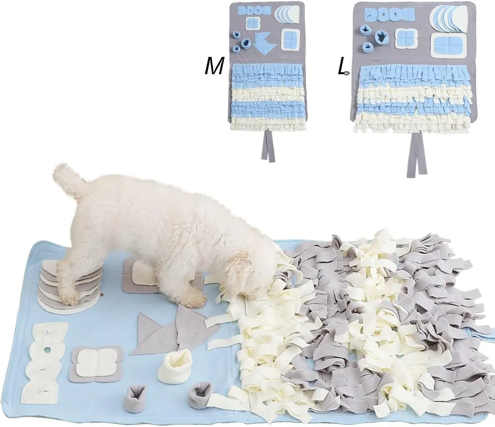 Snuffle Mat for Dogs, M Size 23.6" x 39.4" for Small/Medium Breed Dogs, Non-Slip&Durable&Machine Washable Interactive Sniff mat for Pets, Encourage Pets Natural Foraging Skills.