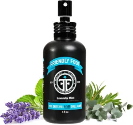 Spray - All Natural Shoe Deodorizer and Foot Deodorant - Heavy Duty Smell Remover for Stinky Shoes and Smelly Feet - Lavender and Mint Scented Odor Eliminator