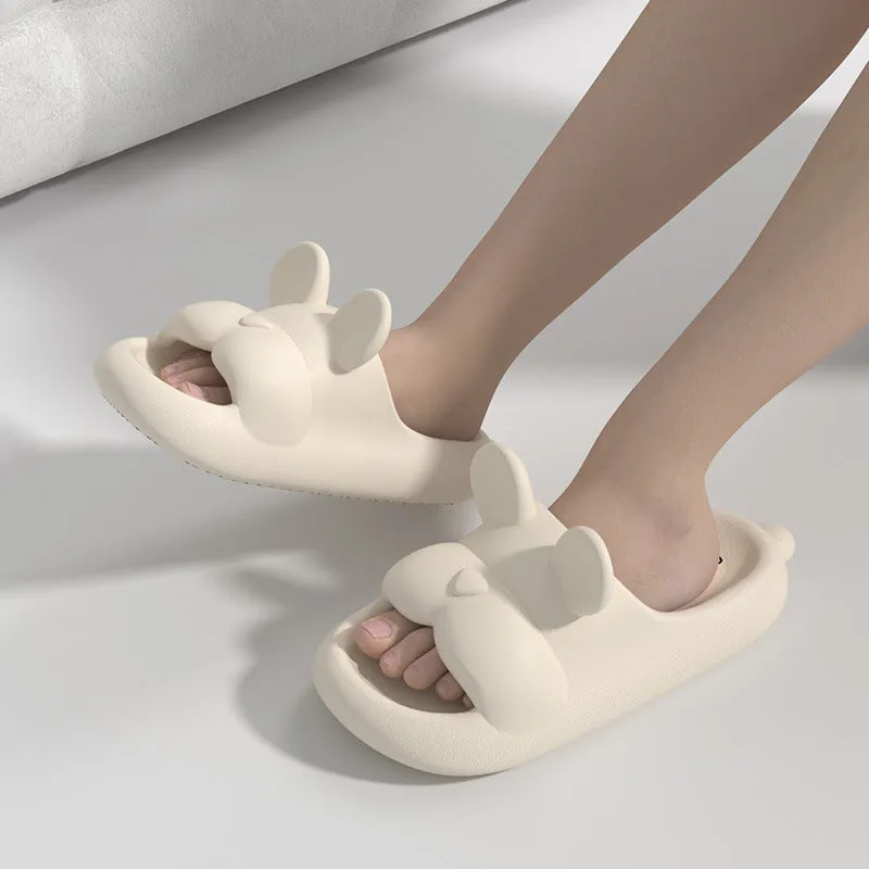 SunPaws Frenchie Style Women's Summer Slippers