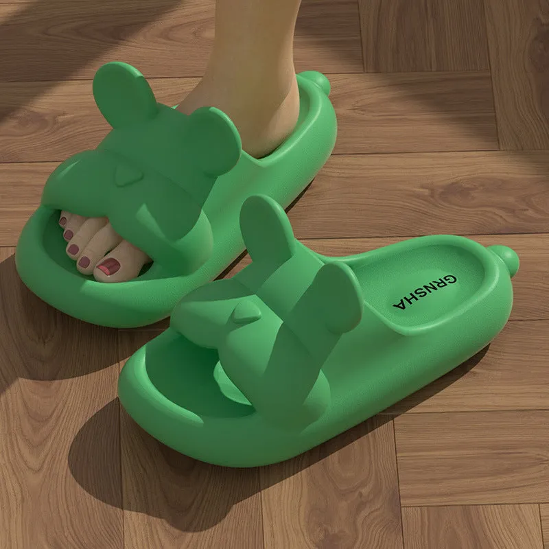 SunPaws Frenchie Style Women's Summer Slippers