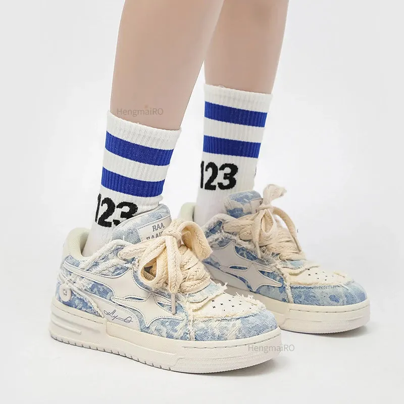 Tennis Retro Y2K Star Skateboard S 