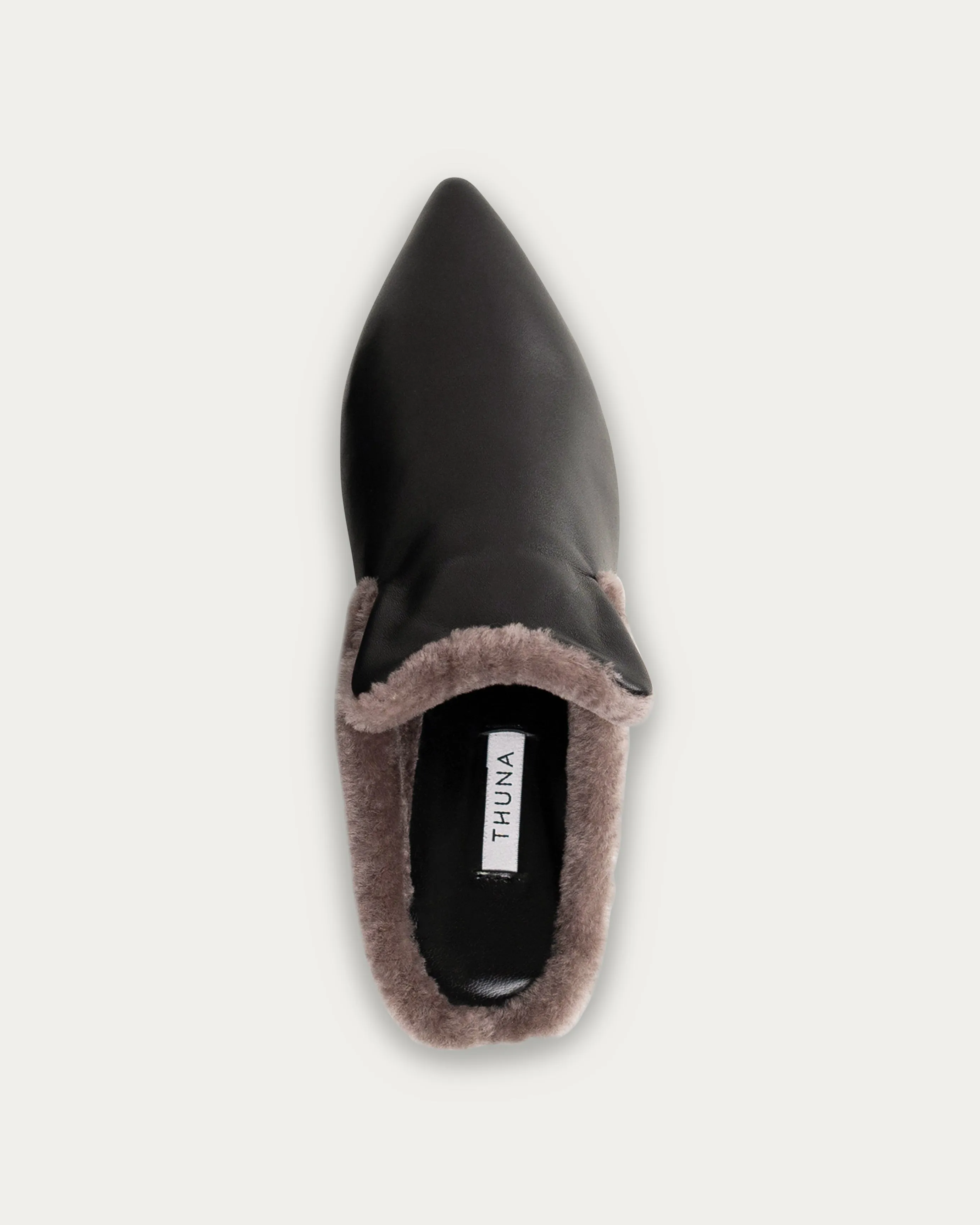 Tia black mule