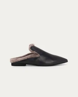 Tia black mule