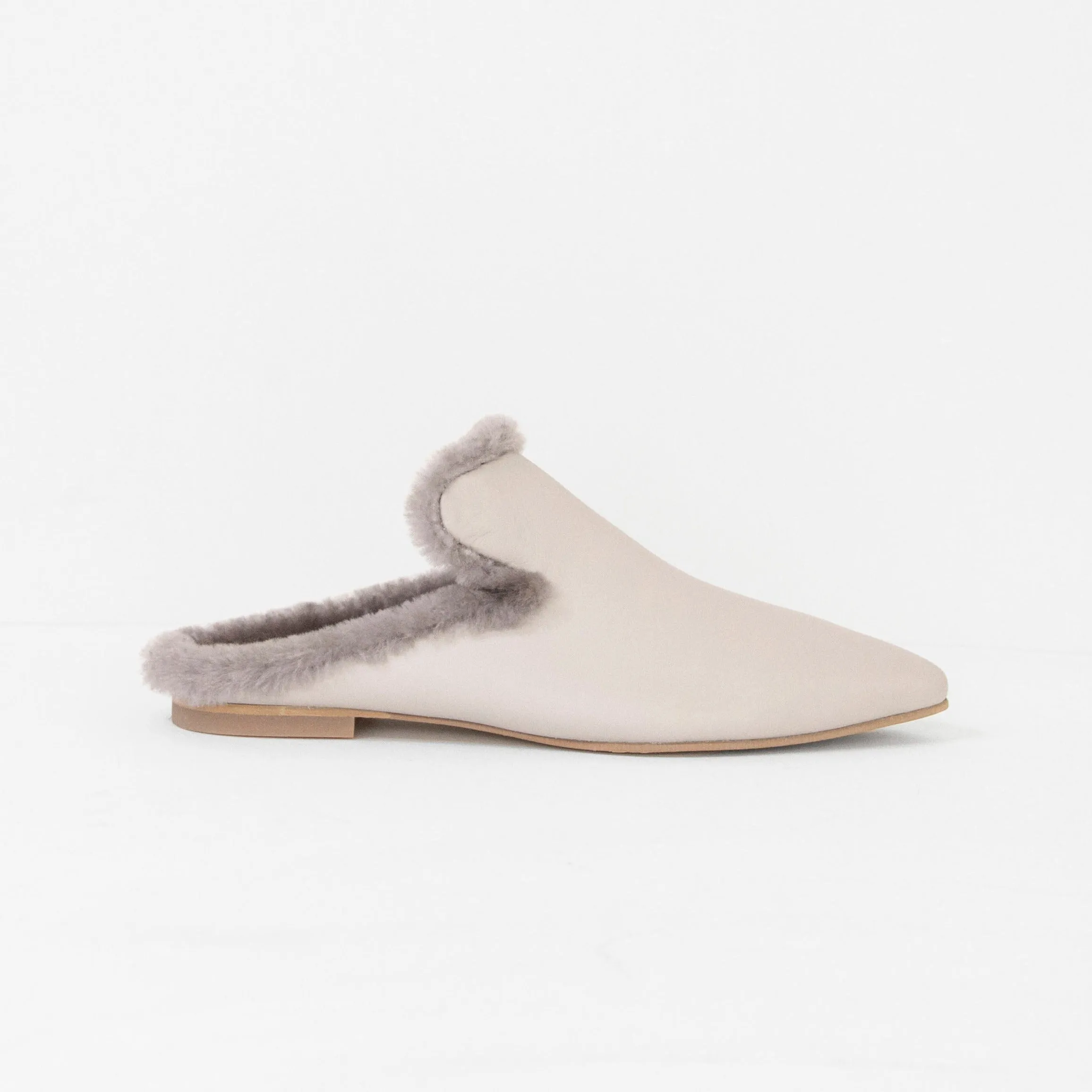 Tia grey mule