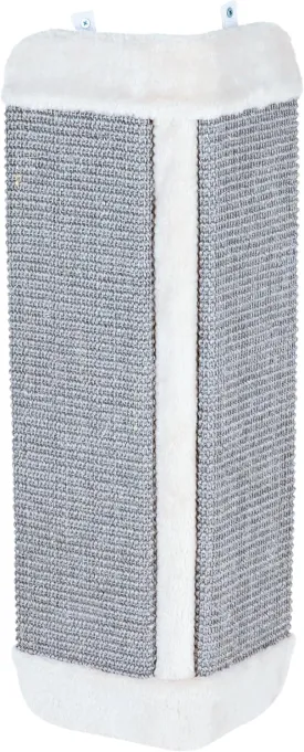 TRIXIE Wall Mount Scratching Board for Healthy Clawing, Vertical Scratching Pad for Corners, Space-Saving Cat Scratcher, Gray