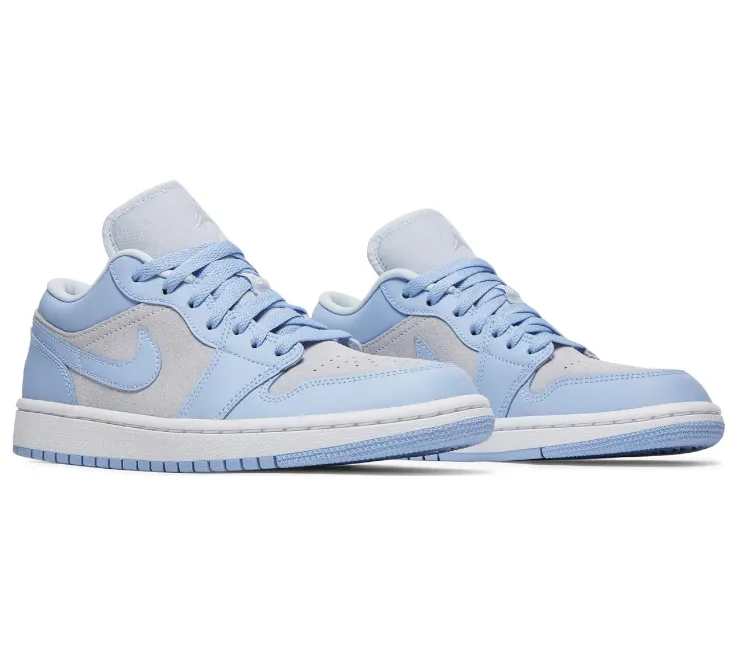 Women's Nike Air Jordan 1 Low (Football Grey/Aluminium Blue)